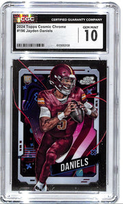 2024 Topps Chrome Cosmic Jayden Daniels Rookie RC #196 CGC 10 Commanders