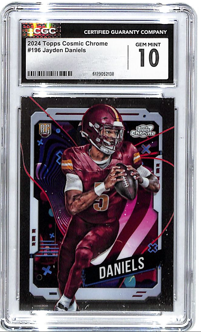 2024 Topps Chrome Cosmic Jayden Daniels Rookie RC #196 CGC 10 Commanders