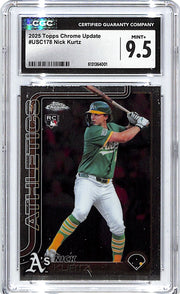 2025 Topps Chrome Update Nick Kurtz Rookie RC #USC178 CGC 9.5 Athletics