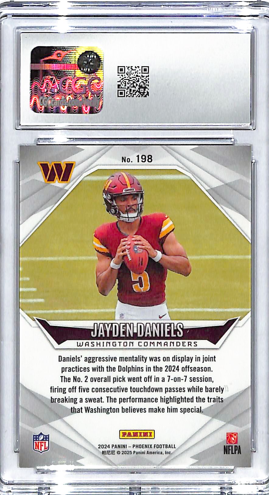2024 Phoenix Jayden Daniels Rookie RC Pandora #198 CCG 9 Commanders