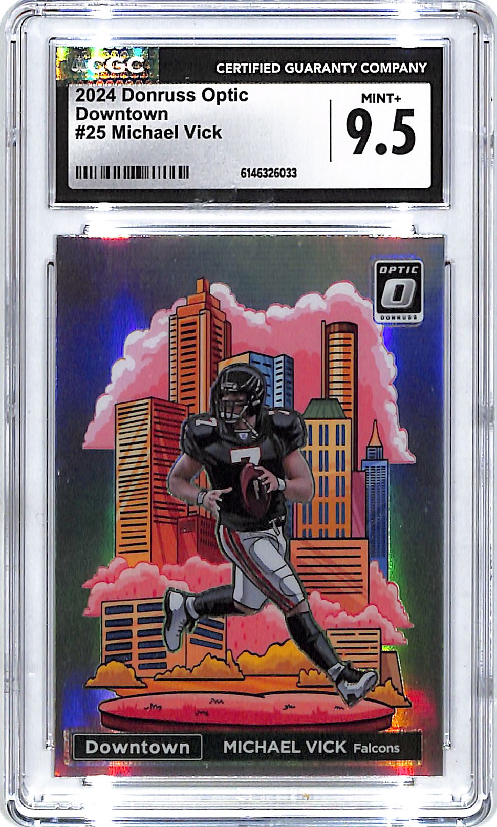2024 Donruss Optic Michael Vick Downtown #25 CGC 9.5 Falcons