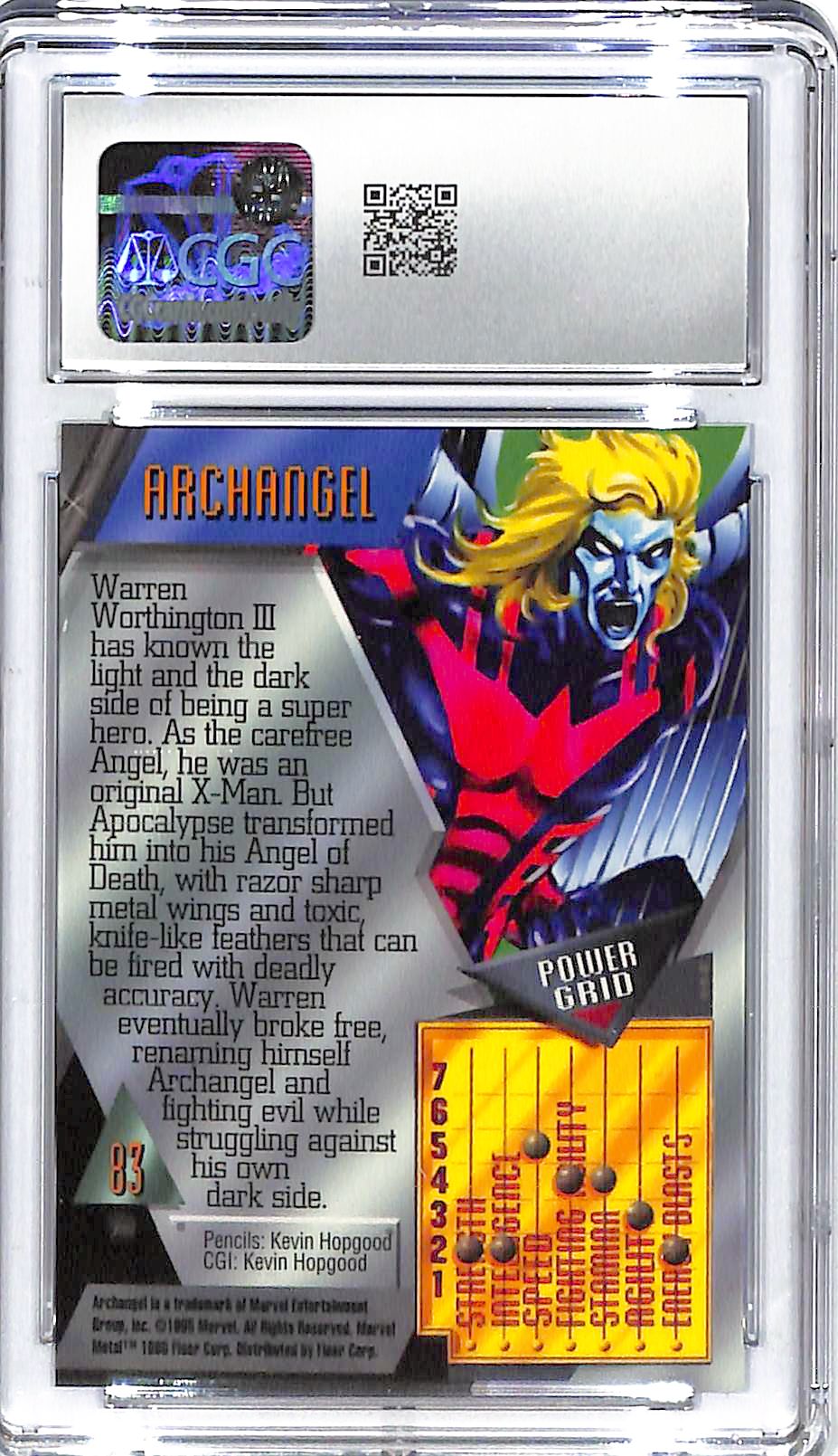 1995 Archangel Fleer Marvel Metal Inaugural Edition #83 CGC Mint Plus 9.5