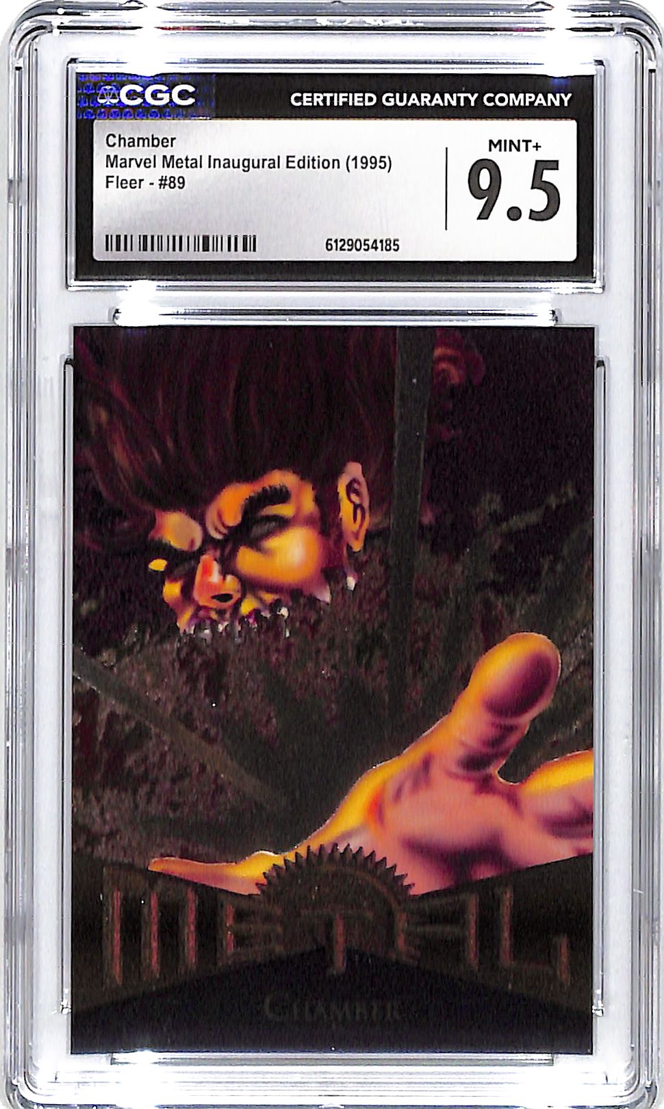 1995 Chamber Fleer Marvel Metal Inaugural Edition #89 CGC Mint Plus 9.5