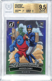 2025 Donruss Jaxson Dart Downtown Rookie RC #14 BGS 9.5 Giants