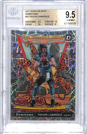 2021 Donruss Optic Trevor Lawrence Downtown Rookie RC #33 BGS 9.5 Jaguars