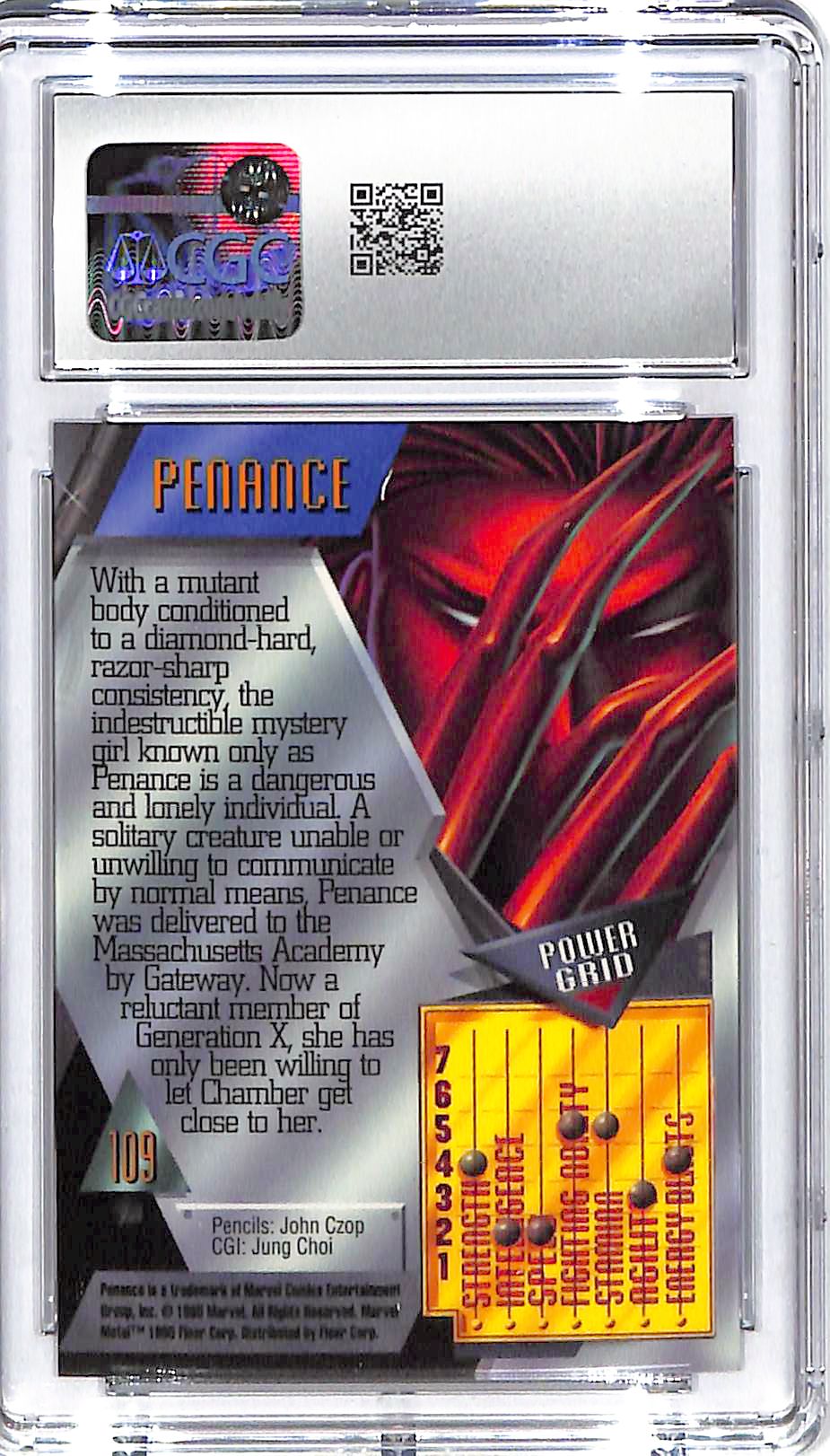 1995 Penance Fleer Marvel Metal Inaugural Edition #109 CGC Mint Plus 9.5