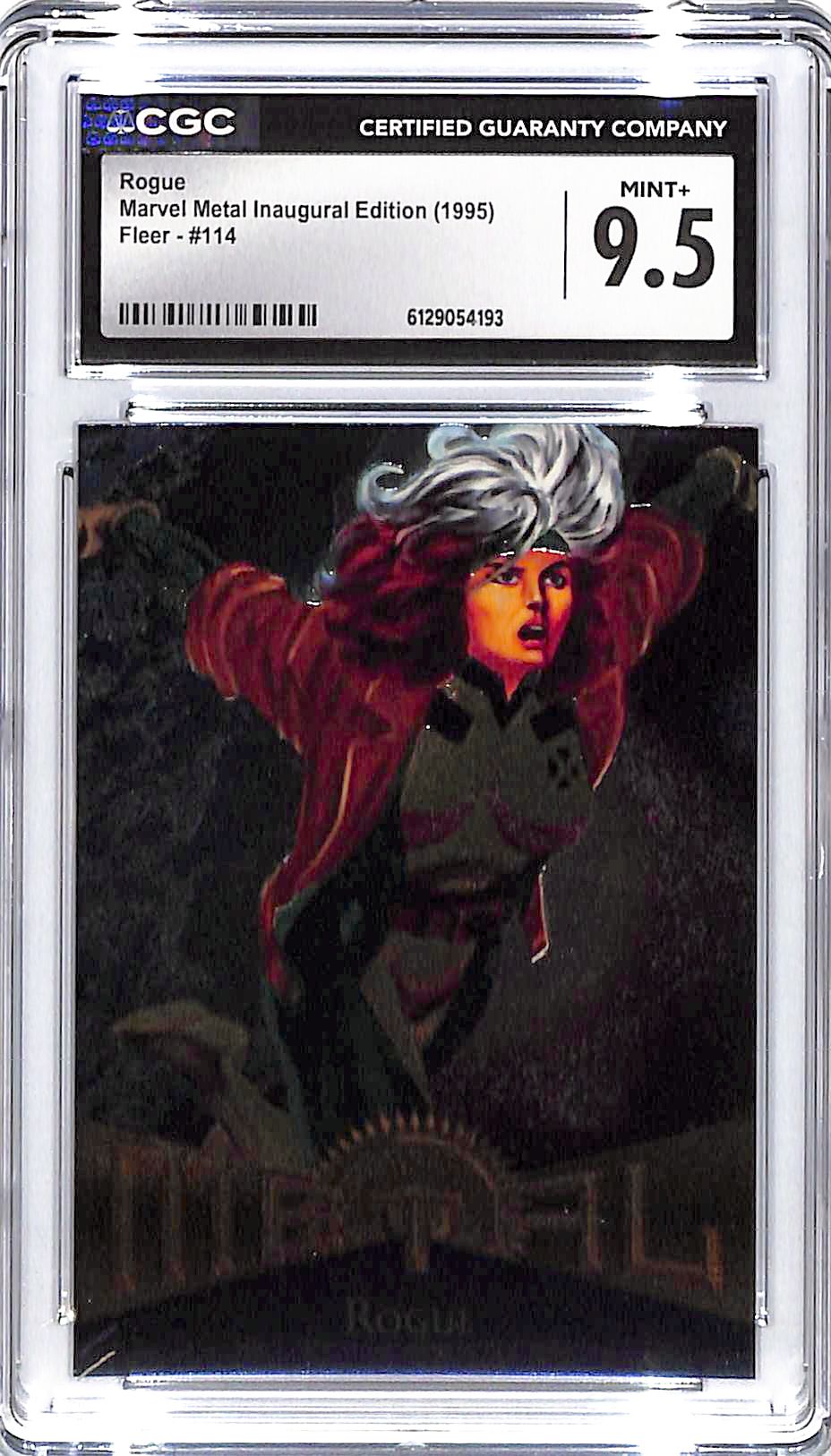 1995 Rogue Fleer Marvel Metal Inaugural Edition #114 CGC Mint Plus 9.5