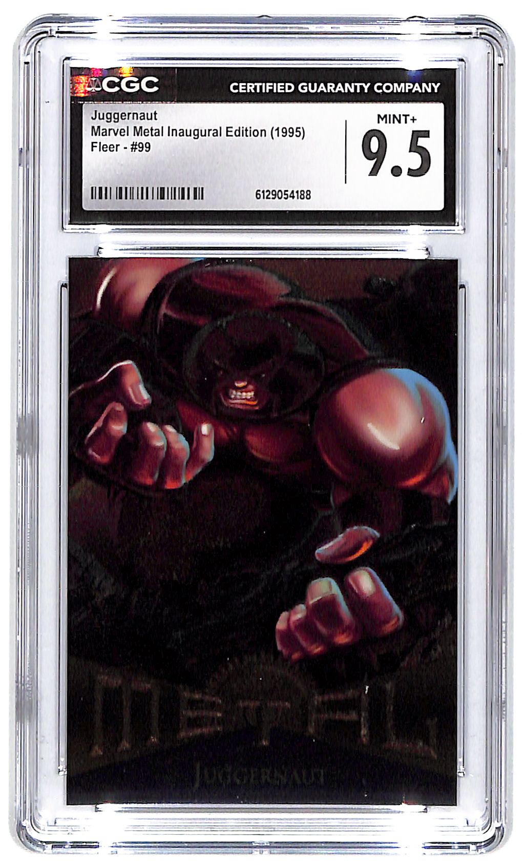 1995 Juggernaut Fleer Marvel Metal Inaugural Edition #99 CGC Mint Plus 9.5