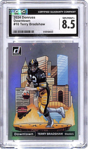 2024 Donruss Terry Bradshaw Downtown #10 CGC 8.5 Steelers
