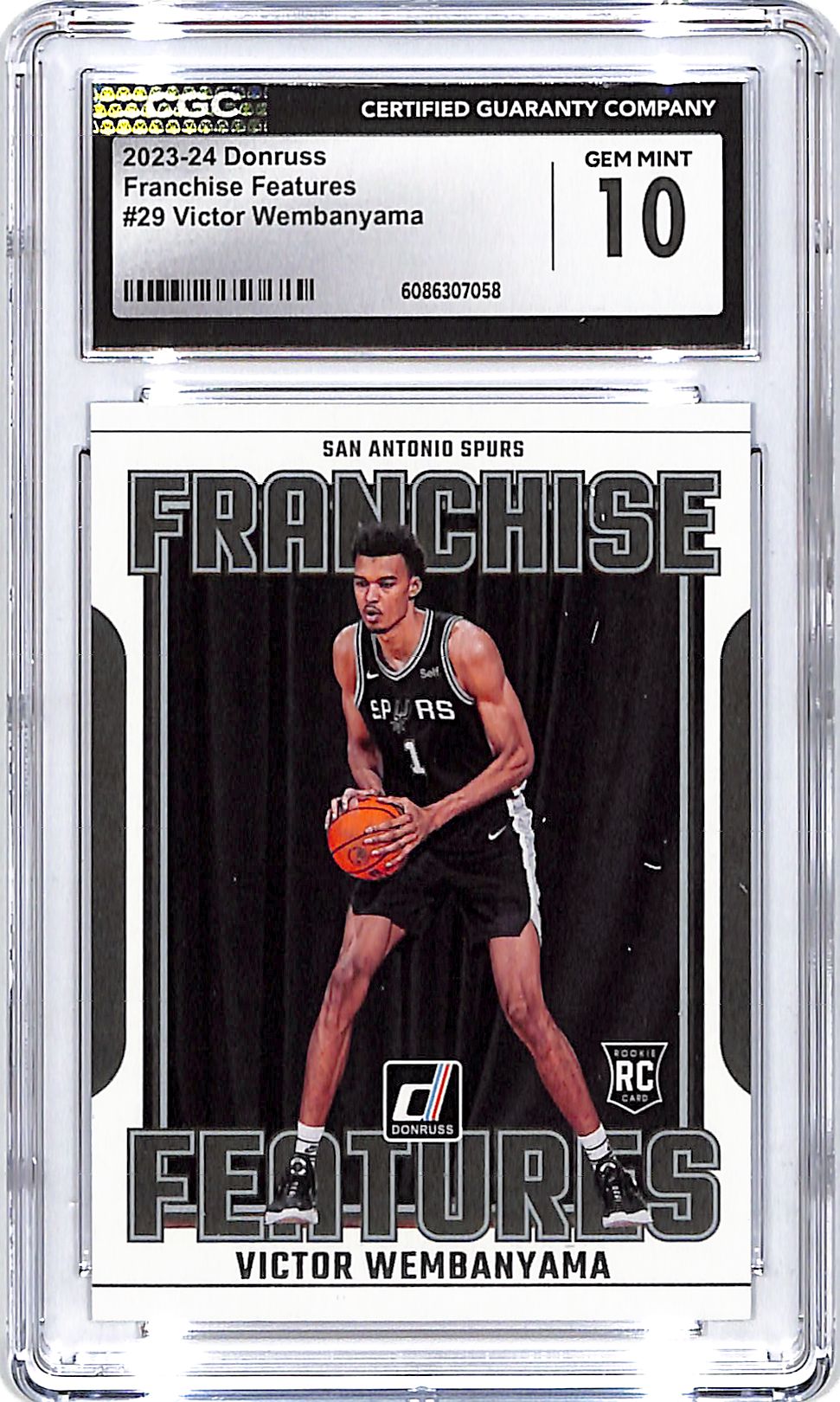 2023-24 Donruss Victor Wembanyama Franchise Features Rookie RC #29 CGC 10 Spurs