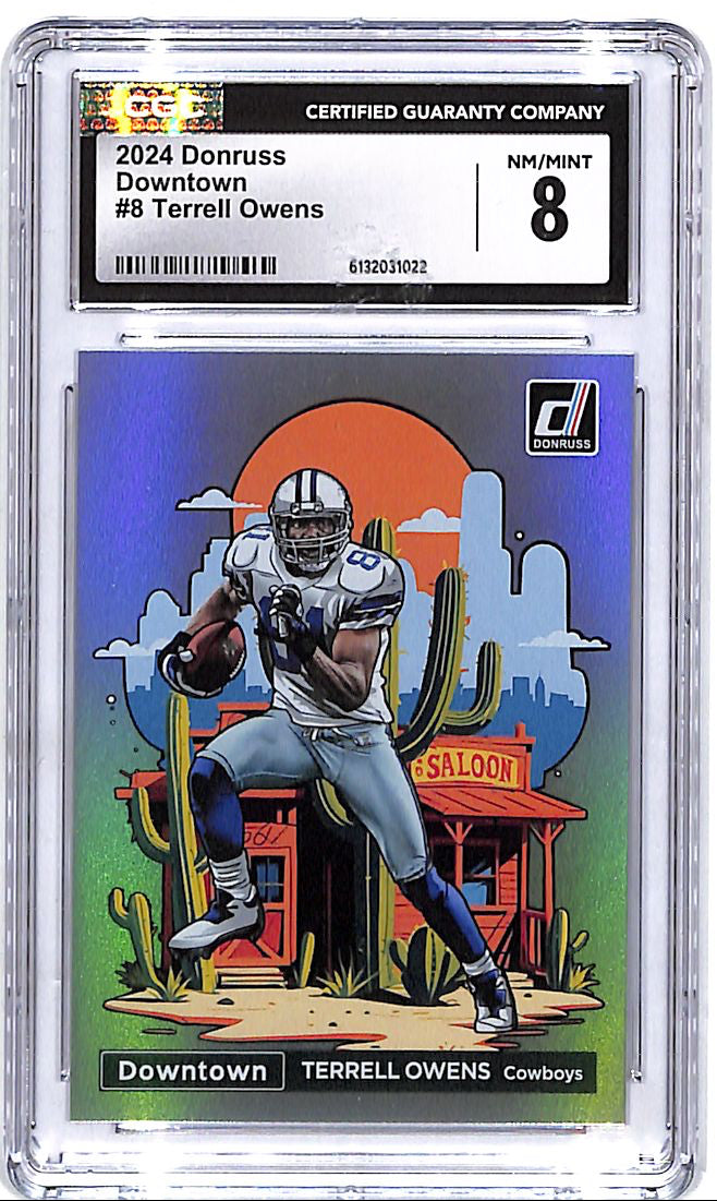 2024 Donruss Terrell Owens Downtown #8 CGC 8 Cowboys