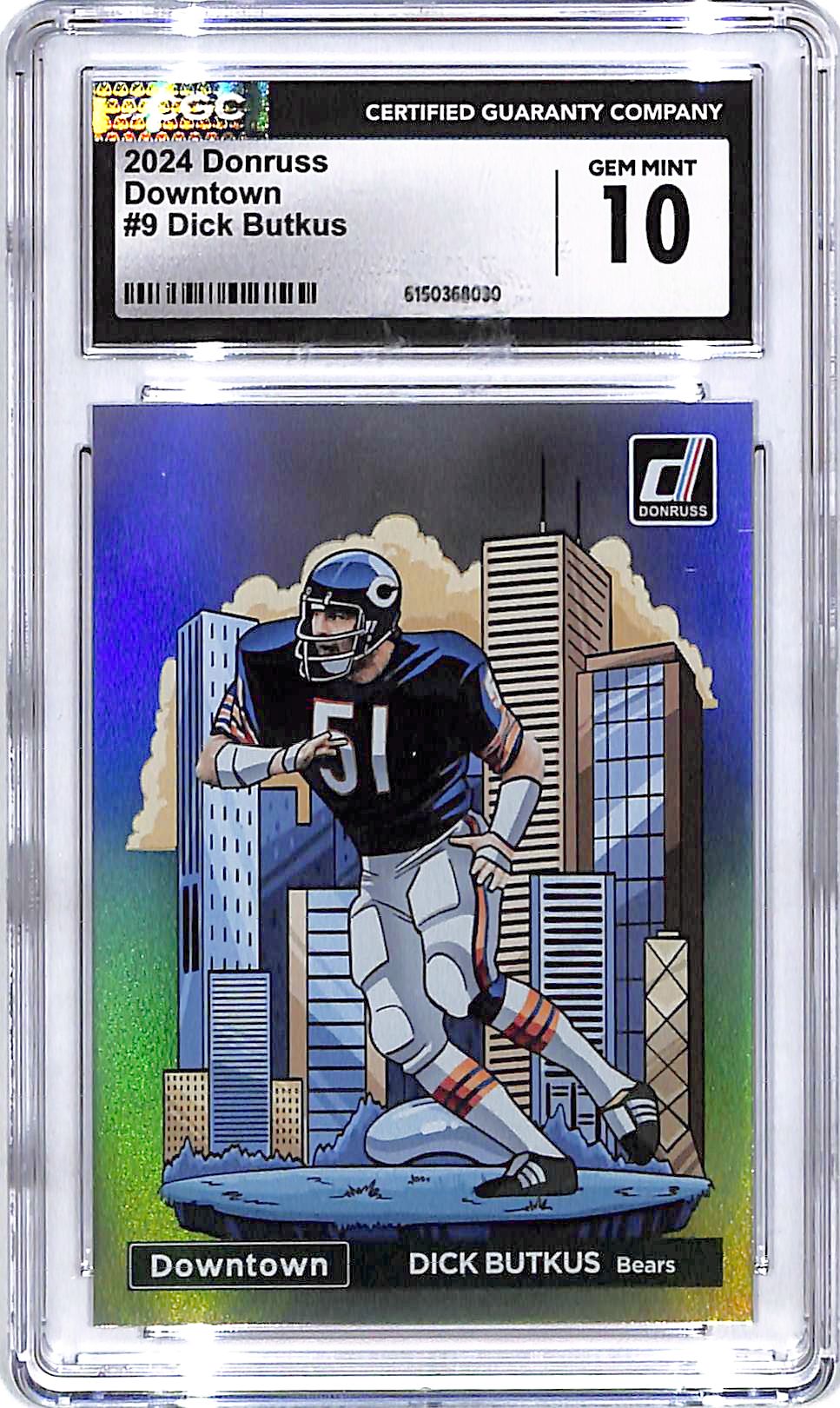 2024 Donruss Dick Butkus Downtown #9 CGC 10 Bears