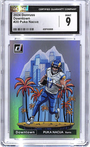 2024 Donruss Puka Nacua Downtown #20 CGC 9 Rams