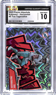 2023 Absolute Tua Tagovailoa Kaboom Horizontal #5 CGC 10 Dolphins