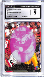 1996 Pacific Litho-Cel Reggie White Cels Bronze CGC 9 Packers