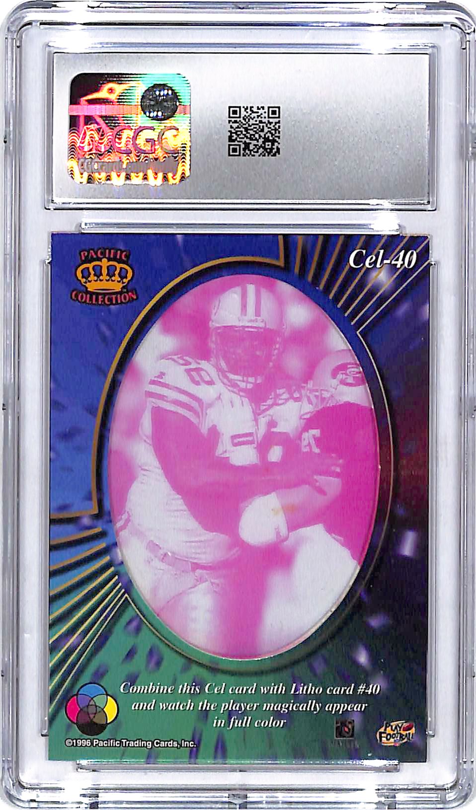 1996 Pacific Litho-Cel Reggie White Cels Bronze CGC 9 Packers