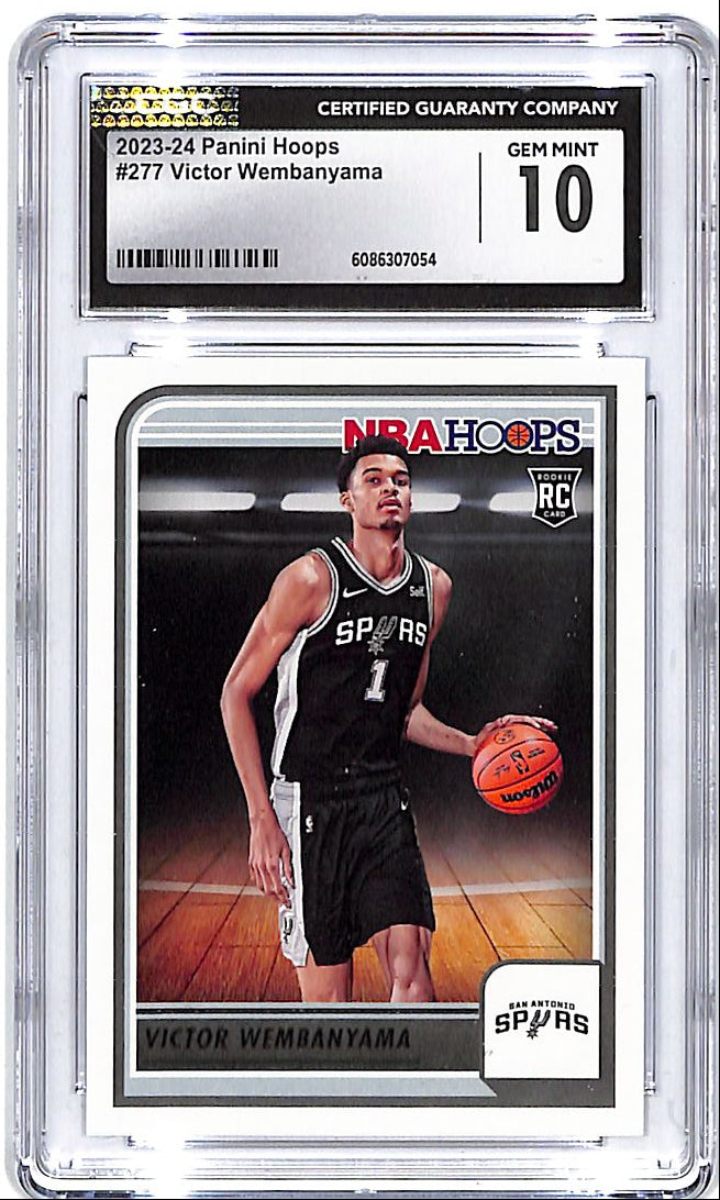 2023-24 Hoops Victor Wembanyama Rookie RC #277 CGC 10 Spurs