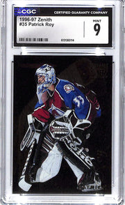 1996-97 Patrick Roy Pinnacle Zenith #35 CGC Mint 9