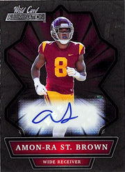 2021 Wild Card Alumination Amon-Ra St Brown Auto Autograph Rookie RC USC