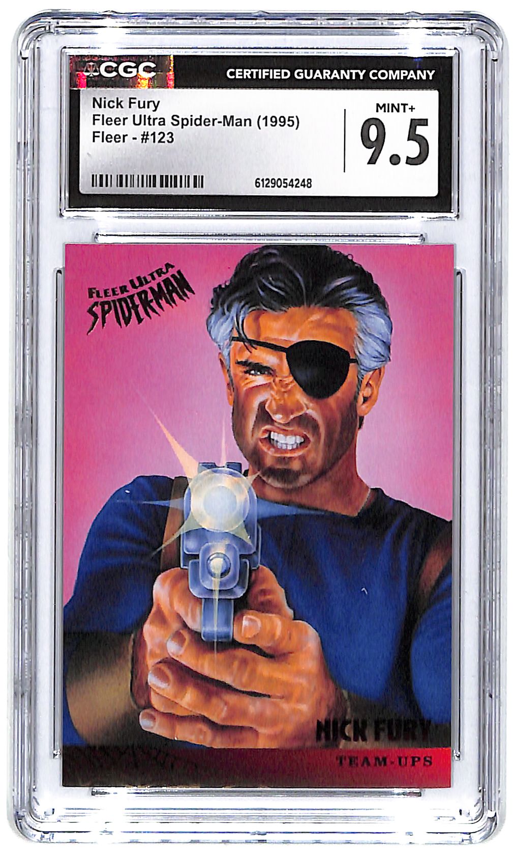 1995 Nick Fury Fleer Ultra Spider-Man #123 CGC Mint Plus 9.5