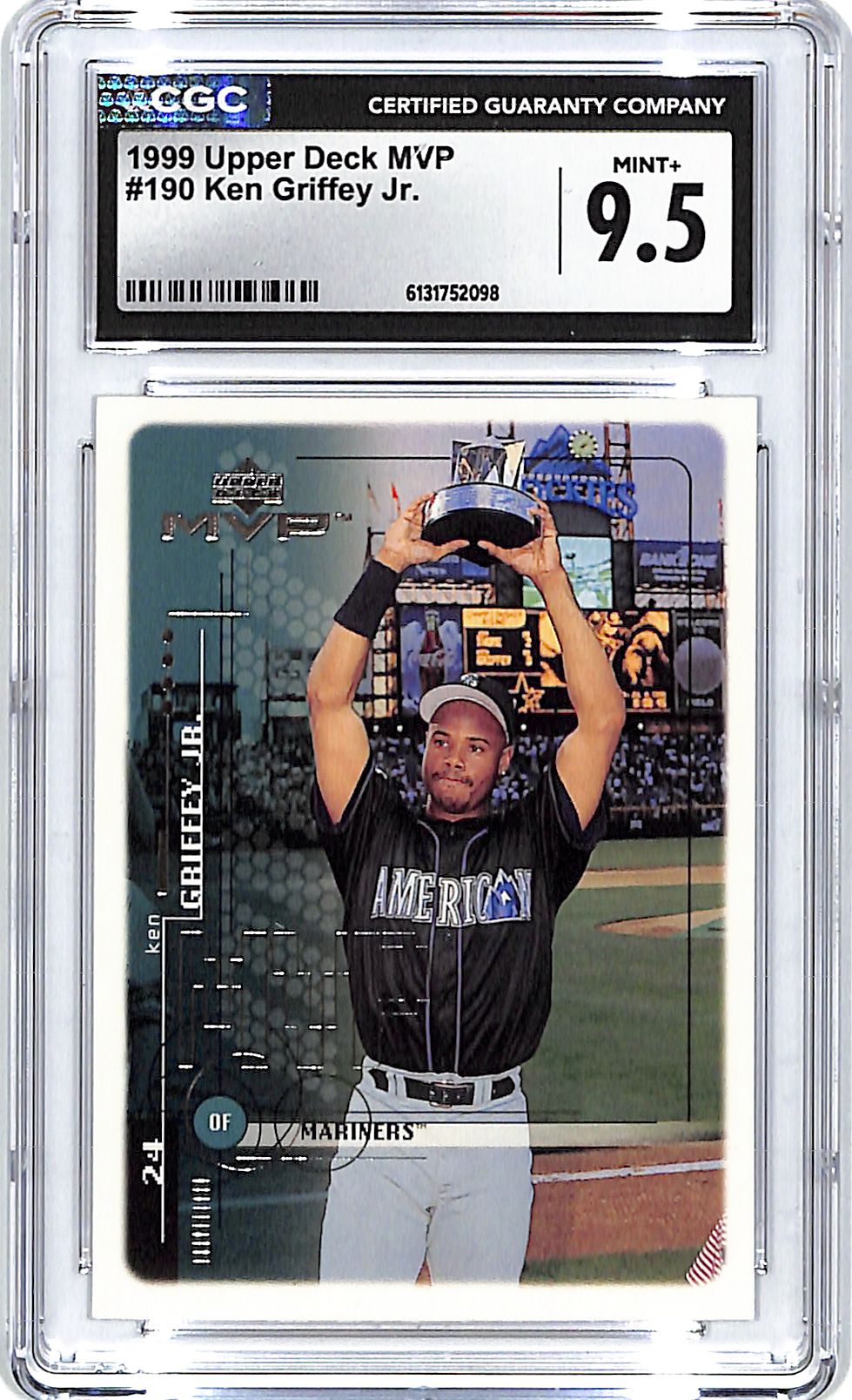 1999 Upper Deck MVP Ken Griffey Jr #190 CGC 9.5 Mariners