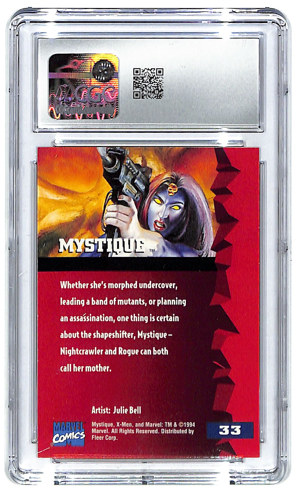 1994 Mystique Fleer Ultra X-Men '95 #33 CGC Mint Plus 9.5
