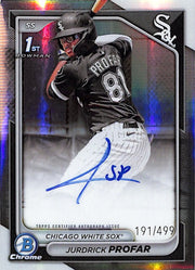 2024 Bowman Chrome Jurdrick Profar Auto Autograph Rookie RC Refractor /499 Prospect
