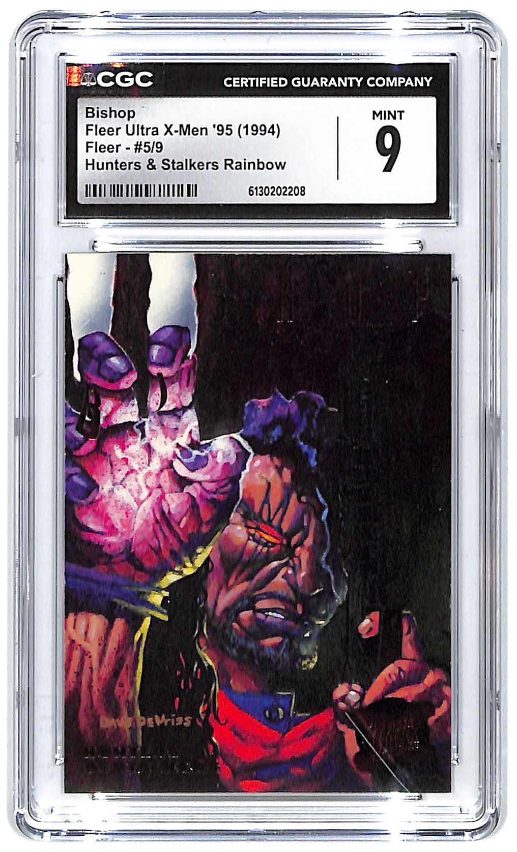 1994 Bishop Fleer Ultra X-Men '95 Hunters & Stalkers Rainbow #5/9 CGC Mint 9