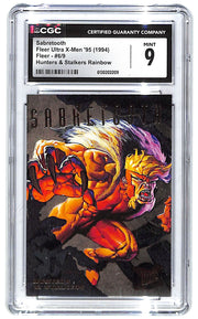 1994 Sabretooth Fleer Ultra X-Men '95 Hunters & Stalkers Rainbow #6/9 CGC Mint 9