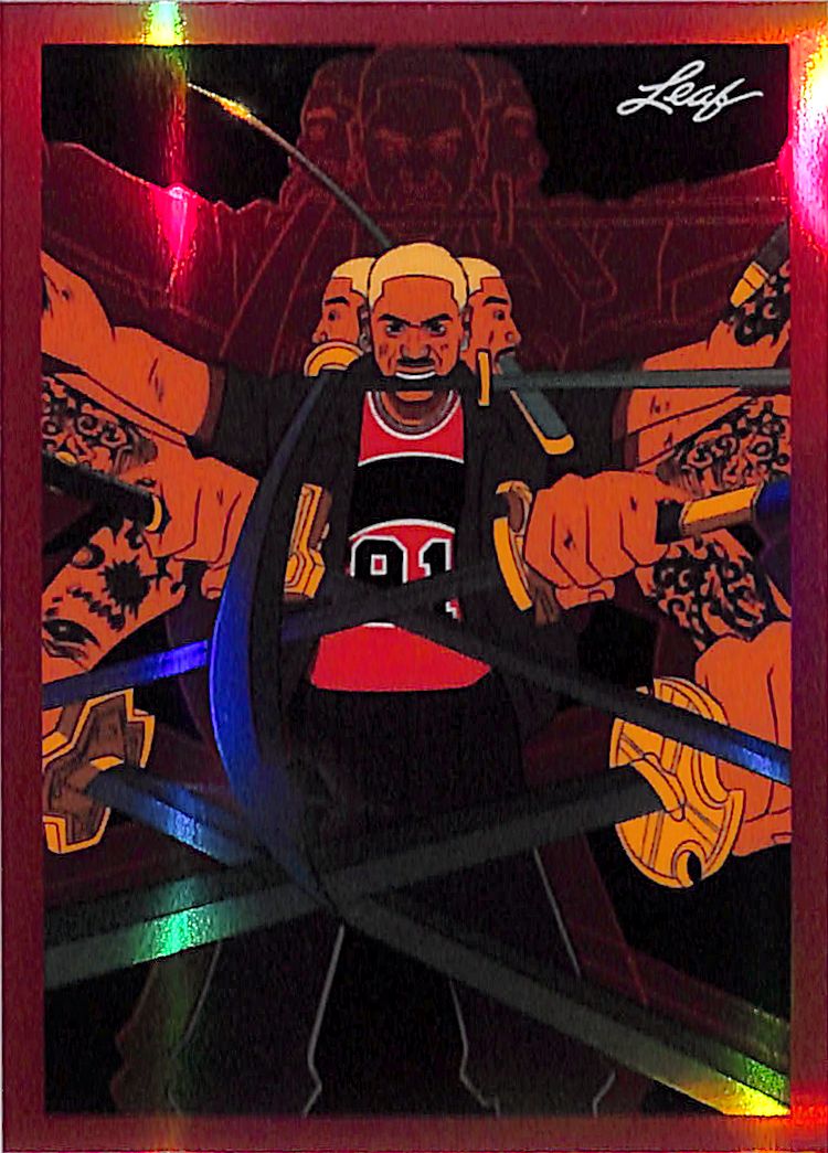 2026 Leaf Metallic Imaginations Dennis Rodman Red /199