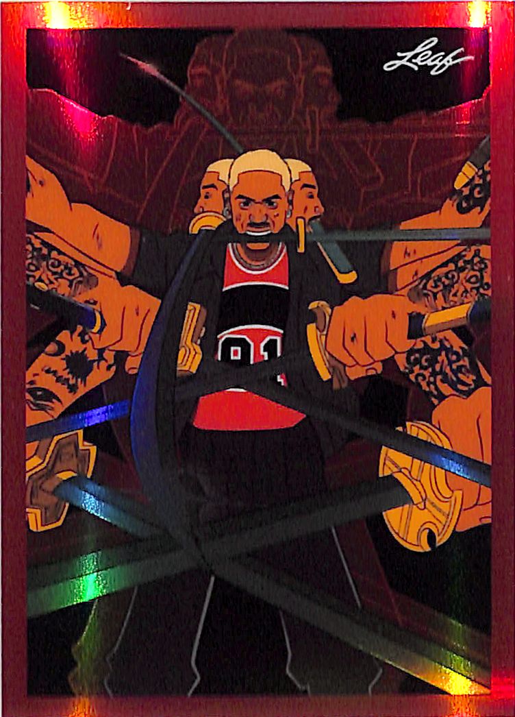 2026 Leaf Metallic Imaginations Dennis Rodman Red /199