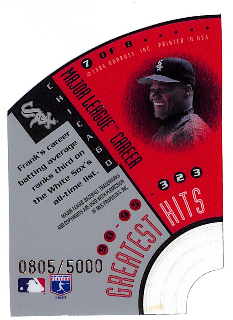 1996 Leaf Frank Thomas Greatest Hits /5000 White Sox