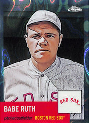 2022 Topps Chrome Platinum Anniversary Babe Ruth Aqua Lava Refractor /299 Red Sox