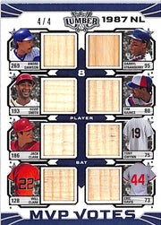 2024 Leaf Lumber Dawson Smith Clark Strawberry Raines Gwynn Davis Bat Relic /4