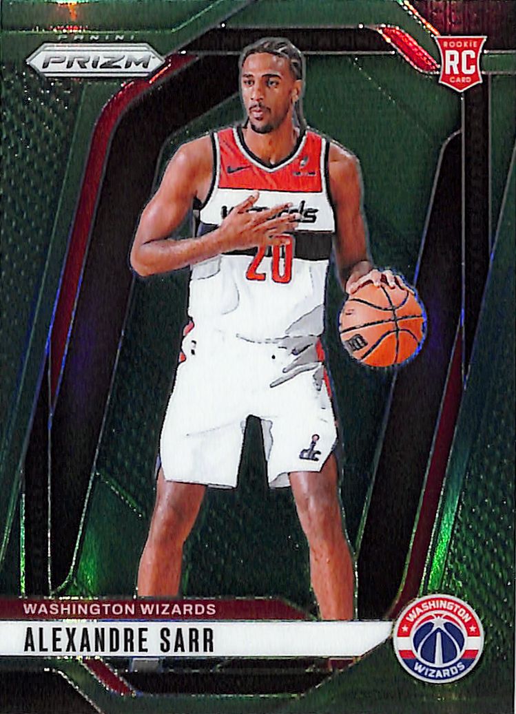 2024-25 Prizm Alexandre Sarr Rookie RC Green #264 Wizards