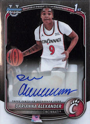 2025-26 Bowman Chrome University Darianna Alexander Auto Autograph Rookie RC