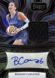 2025 Select WNBA Bridget Carleton Auto Autograph Jersey Patch Lynx
