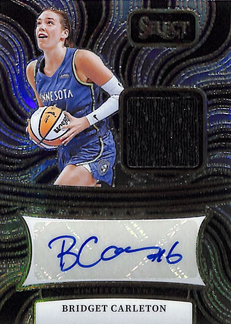 2025 Select WNBA Bridget Carleton Auto Autograph Jersey Patch Lynx