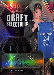 2024 Select WNBA Alissa Pili Auto Autograph Rookie RC Draft Selections Silver