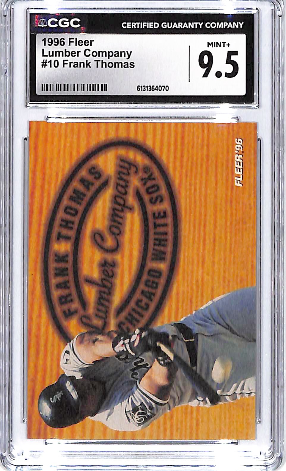 1996 Frank Thomas Fleer Lumber Company #10 CGC Mint Plus 9.5