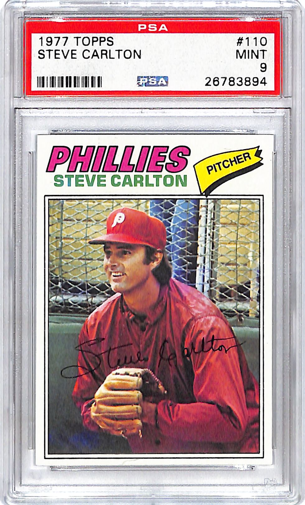 1977 Topps Steve Carlton #110 PSA 9 Phillies