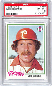 1978 Topps Mike Schmidt #360 PSA 8 Phillies