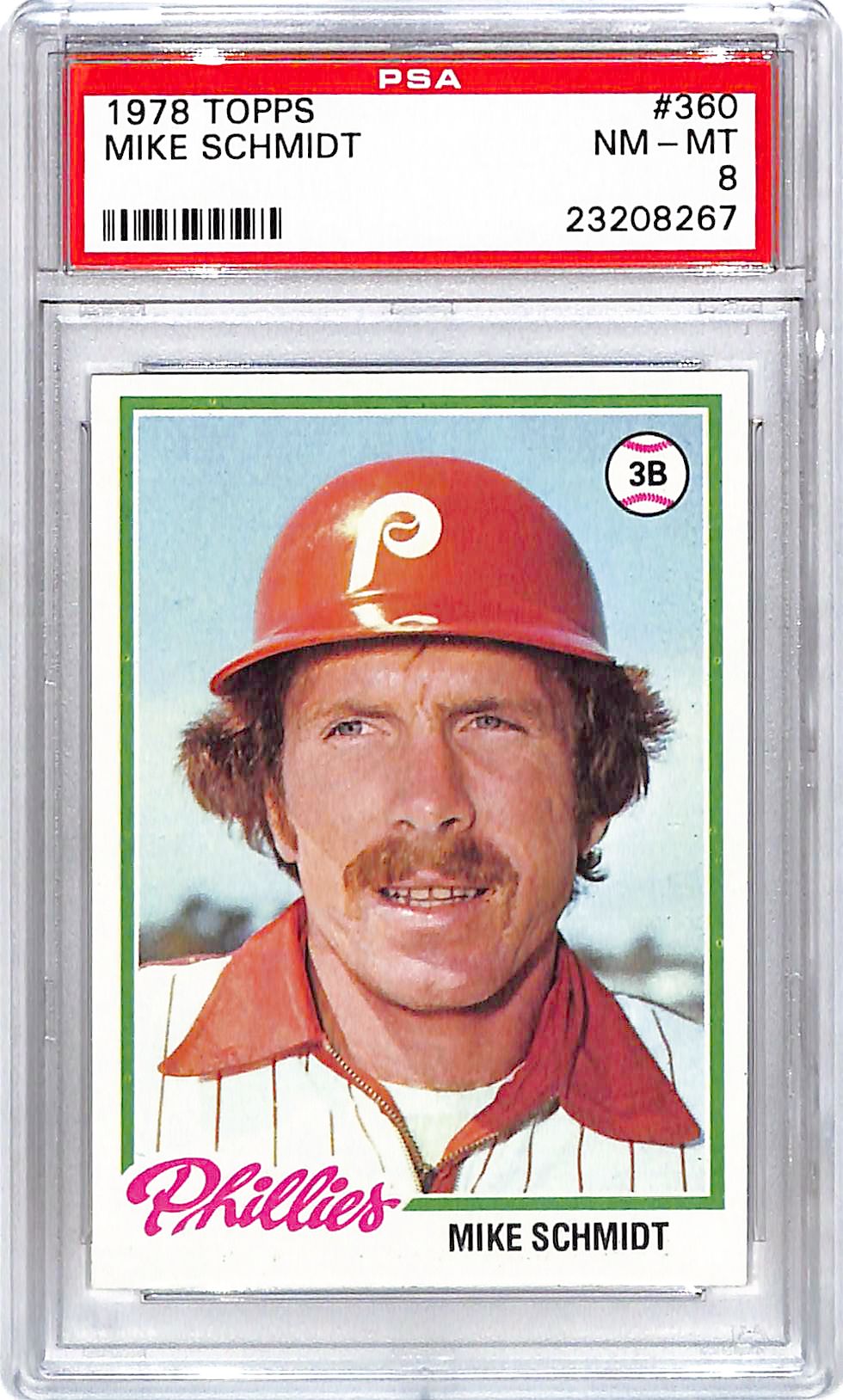 1978 Topps Mike Schmidt #360 PSA 8 Phillies
