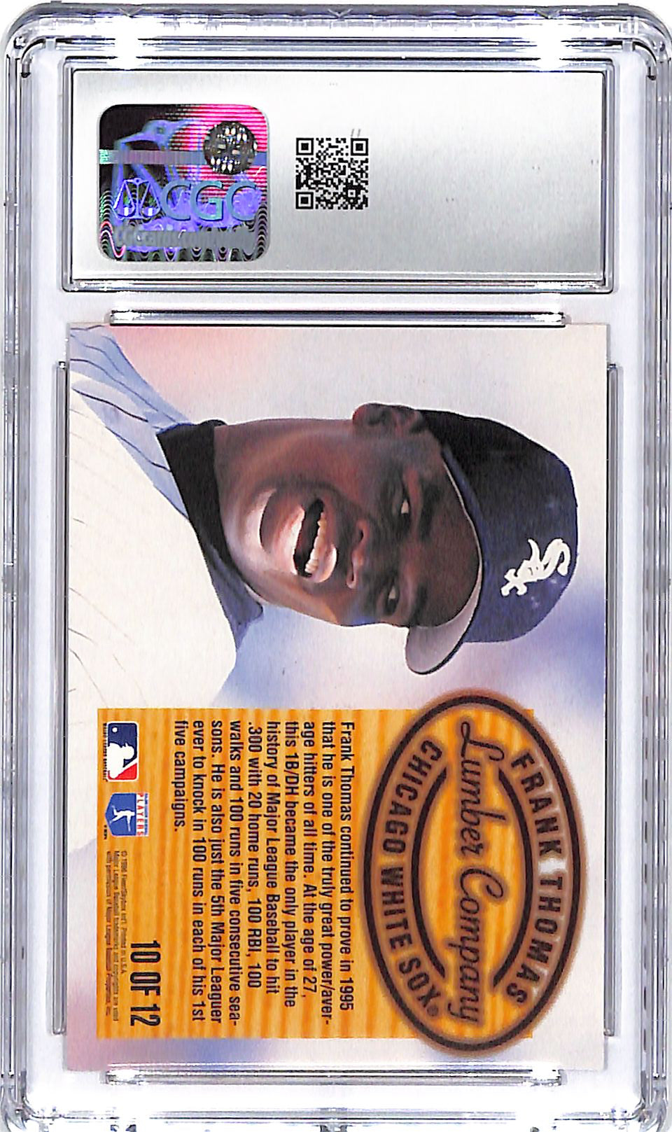 1996 Frank Thomas Fleer Lumber Company #10 CGC Mint Plus 9.5