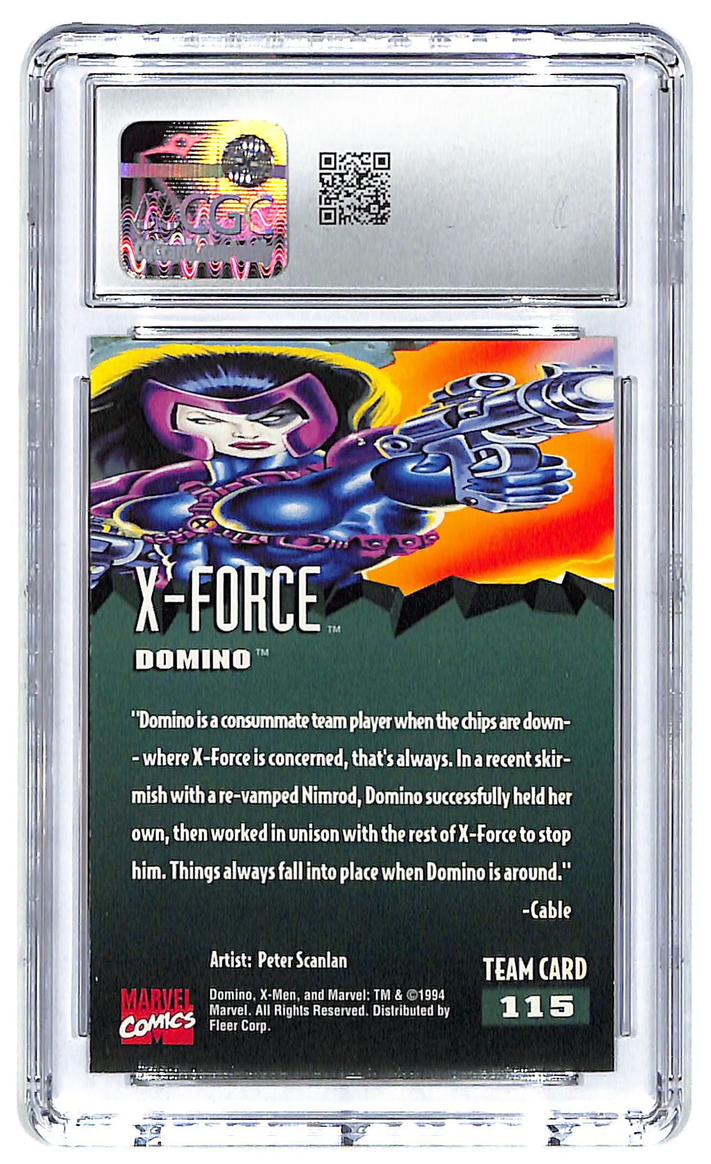 1994 Domino Fleer Ultra X-Men '95 #115 CGC Mint Plus 9.5