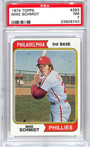 1974 Topps Mike Schmidt #283 PSA 7 Phillies