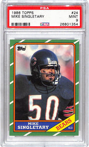 1986 Topps Mike Singletary #24 PSA 9 Bears