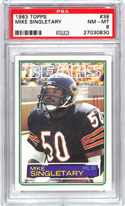 1983 Topps Mike Singletary #38 PSA 8 Bears