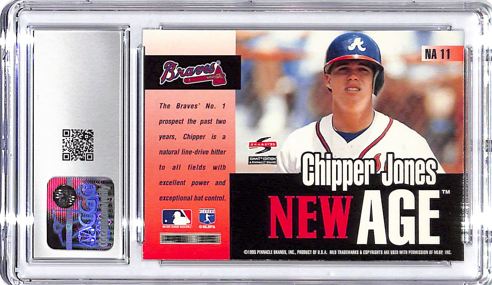 1995 Chipper Jones Summit New Age #NA11 CGC Mint Plus 9.5