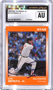 1990 Star Cal Ripken Jr Auto Autograph Signed CGC Authentic Orioles